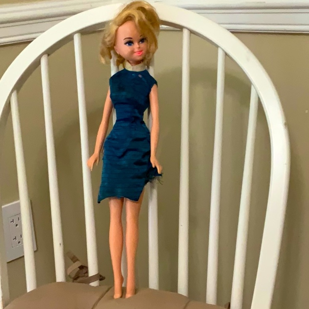 Vintage 1960s Bonnie Blue Ribbon Frozen Foods Service Advertisement doll.